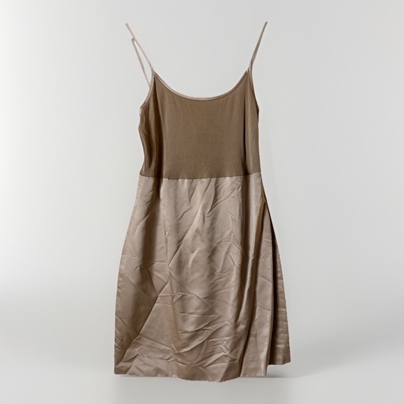 Heidi Weisel Dresses & Skirts - Vtg Heidi Weisel Silk Mini Slip Dress Champagne USA 90s Y2K Minimalist Luxury